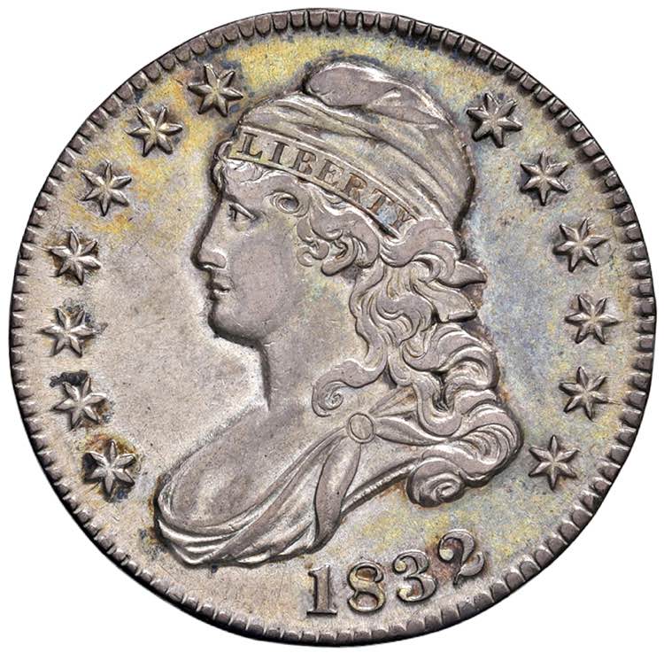    USA Mezzo dollaro 1832 - AG (g ... 