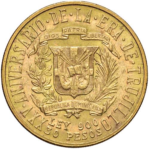    REPUBBLICA DOMINICANA 30 Pesos ... 
