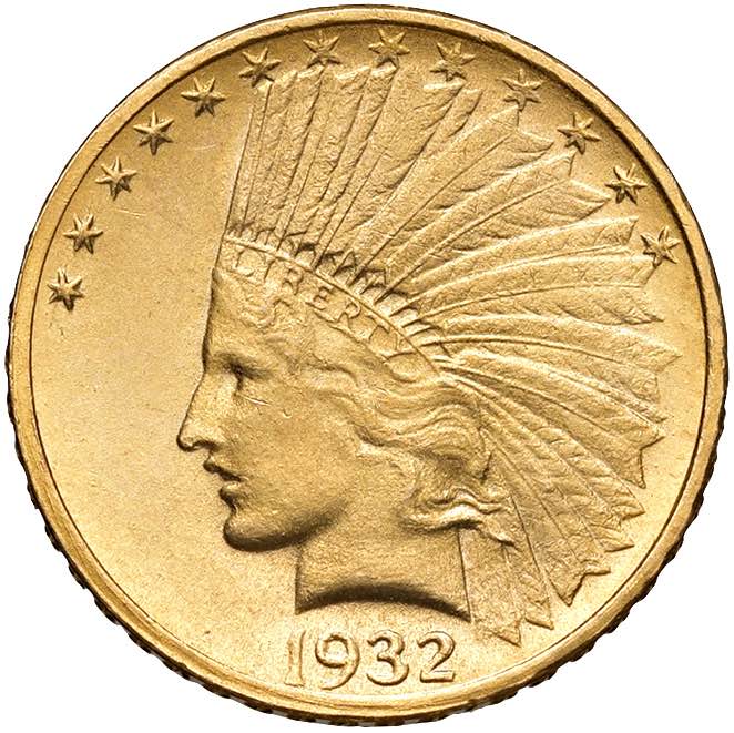    USA 10 Dollari 1932 - KM 130 AU ... 