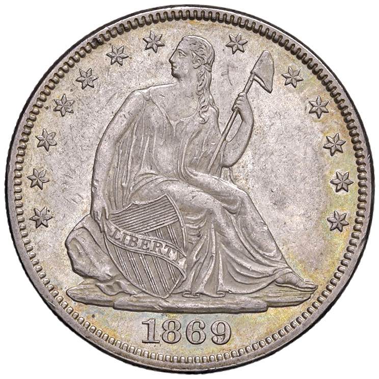    USA Mezzo dollaro 1869 - KM 99 ... 
