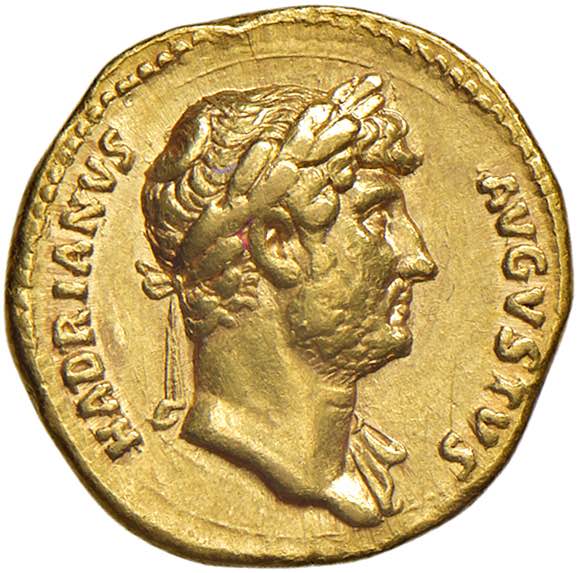    Adriano (117-138) Aureo - Testa ... 