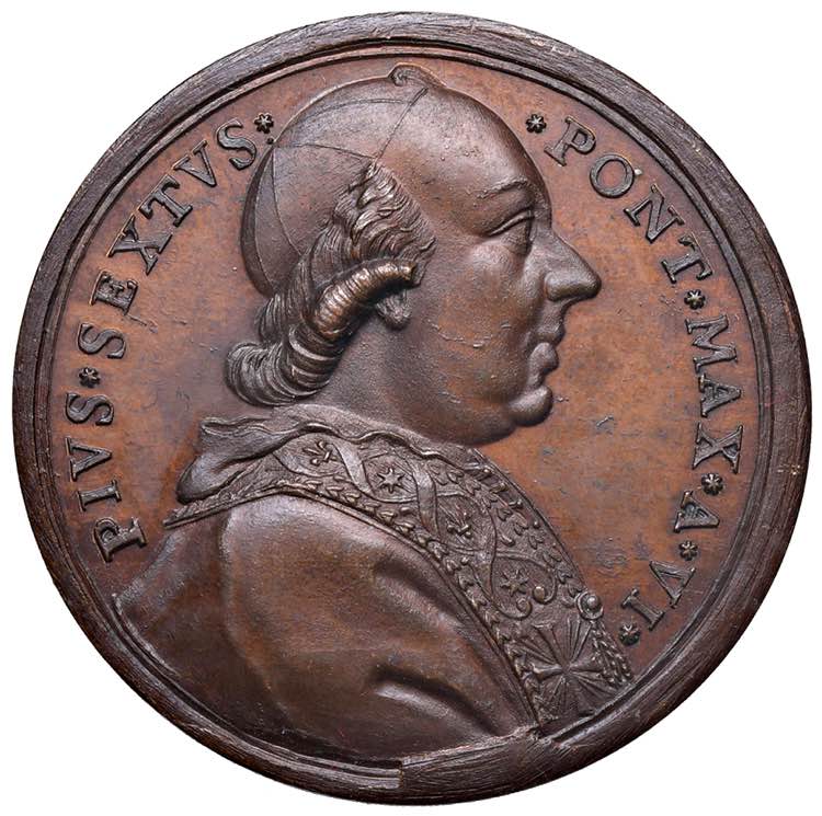    Pio VI (1774-1799) Medaglia A. ... 