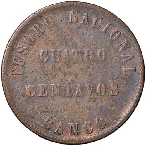 ARGENTINA Confederacion 4 Centavos ... 
