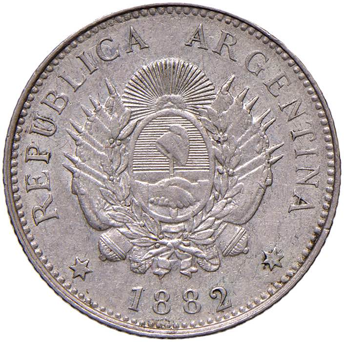ARGENTINA 20 Centavos 1882 - KM 27 ... 