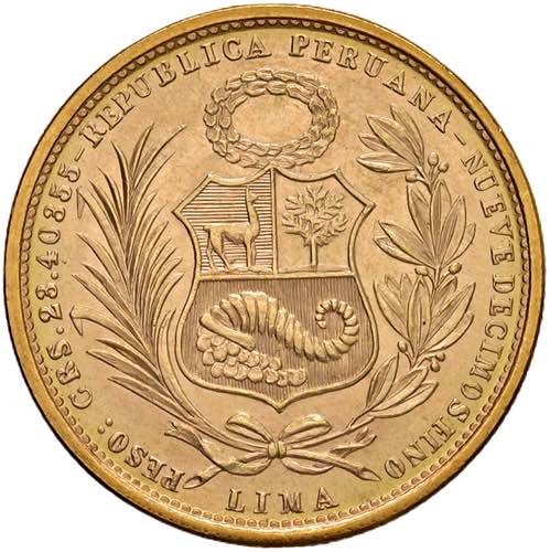 PERU 50 Soles 1967 - AU (g 23,40)