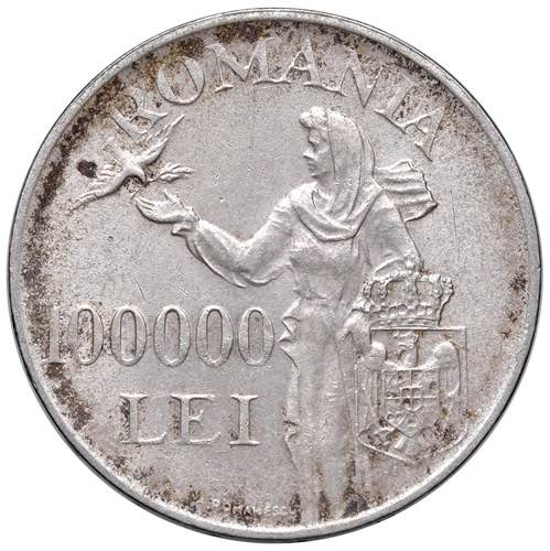 ROMANIA 100.000 Lei 1946 - KM 71 ... 