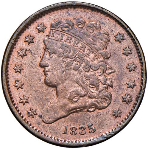 USA Half cent 1835 - KM 41 CU (g ... 
