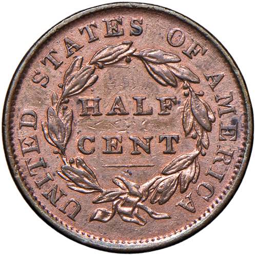 USA Half cent 1835 - KM 41 CU (g ... 