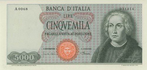 BANCONOTE Banca d’Italia 5.000 ... 