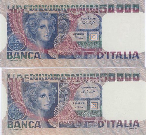 BANCONOTE Banca d’Italia 50.000 ... 