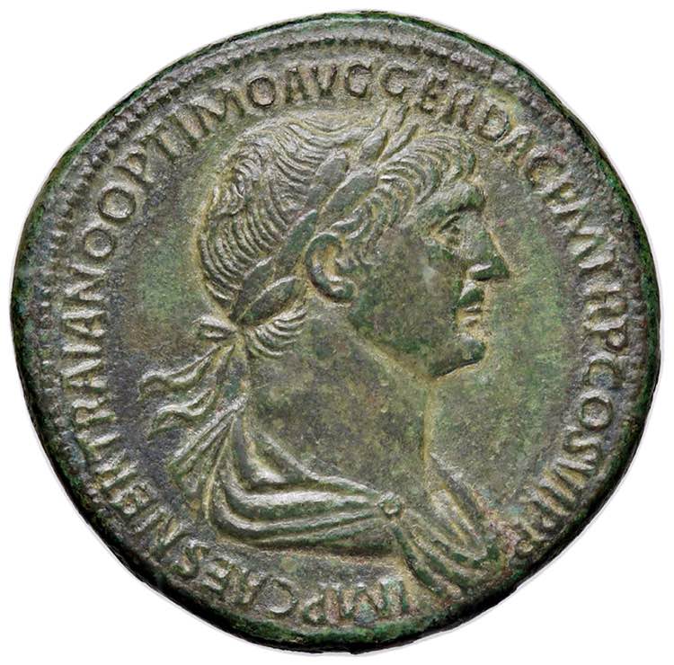 Traiano (98-117) Sesterzio - Busto ... 