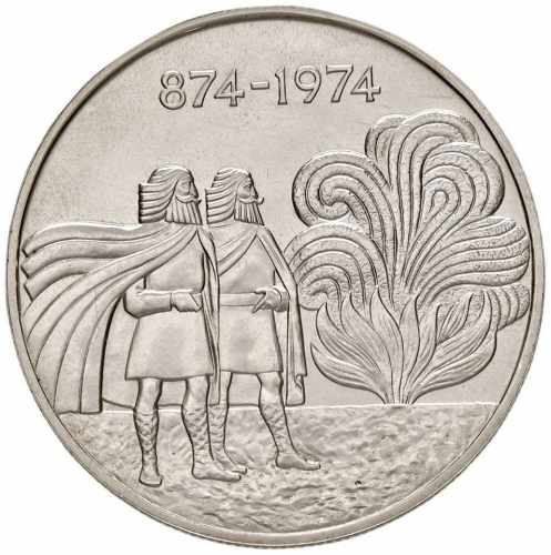 ISLANDA 1.000 Kronur 1974 - KM 21 ... 