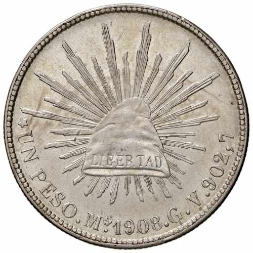 MESSICO Peso 1908 Mo GV - KM 409.2 ... 