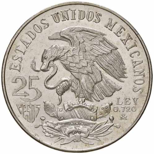 MESSICO 25 Pesos 1968 - KM 479 AG ... 