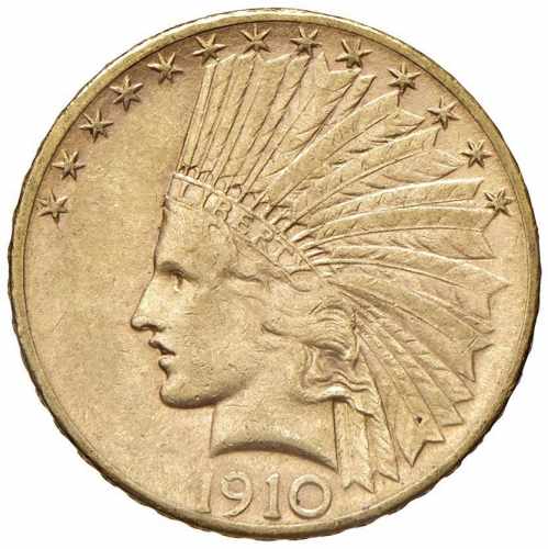 USA 10 Dollari 1910 S - AU (g ... 