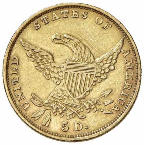 USA 5 Dollari 1834 - AU (g 8,30) ... 