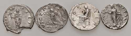  Lotto di quattro denari imperiali