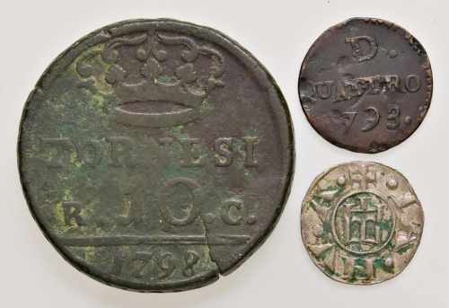  Lotto di tre monete (Napoli e ... 