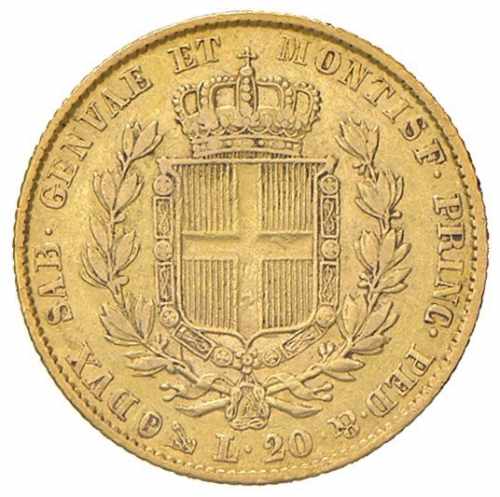  Carlo Alberto (1831-1849) 20 Lire ... 