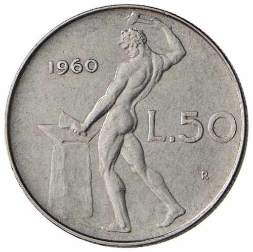  REPUBBLICA ITALIANA 50 Lire 1960 ... 