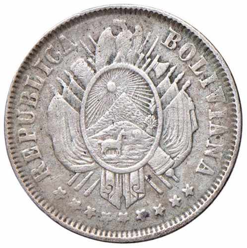  BOLIVIA 20 Centavos 1883 FE - KM ... 