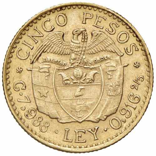  COLOMBIA 5 Pesos 1924 - Fr. 115 ... 