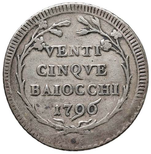 Pio VI (1774-1799) 25 Baiocchi ... 