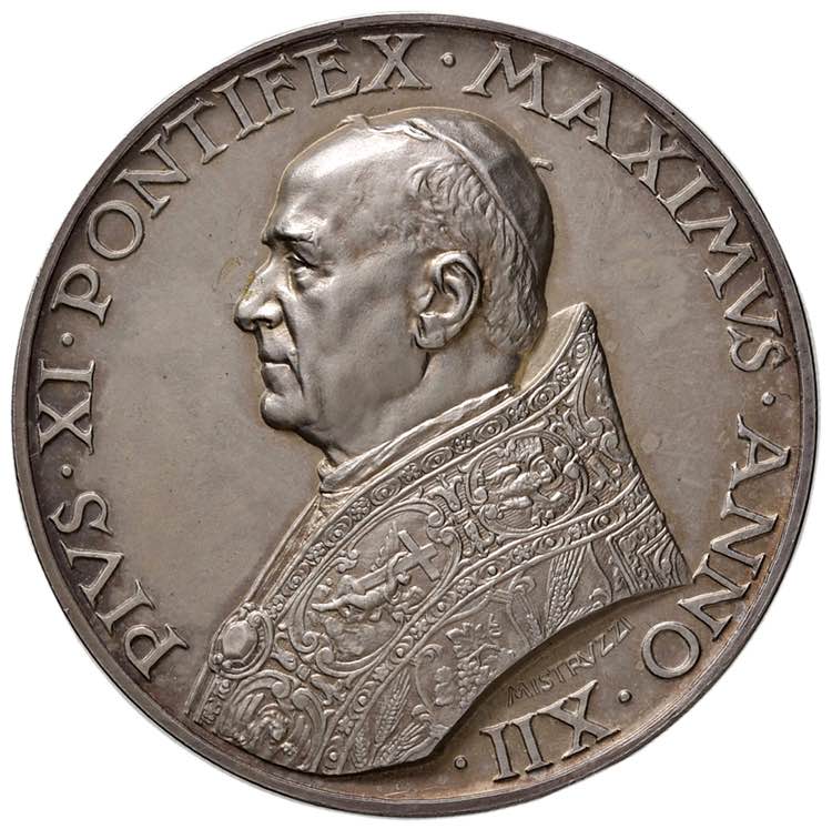 Pio XI (1922-1939) Medaglia A. XII ... 