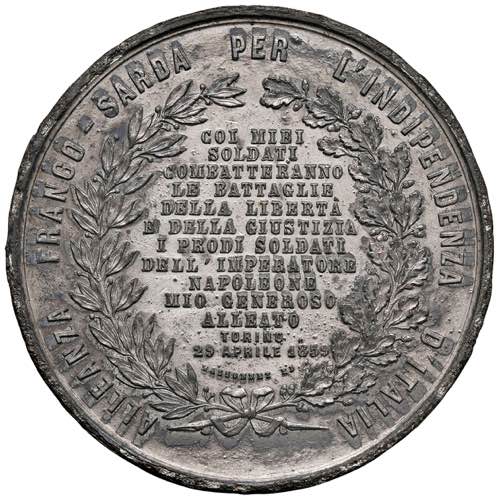 MEDAGLIE DEI SAVOIA Medaglia 1859 ... 