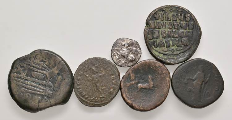 Lotto di 6 monete antiche come da ... 