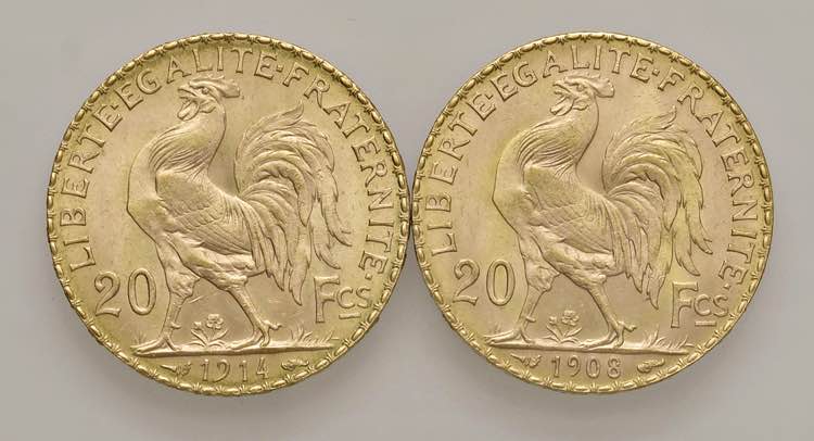 FRANCIA 20 Franchi 1908 e 1914 - ... 