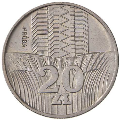 POLONIA 20 Zlotych 1973 PRÓBA - ... 