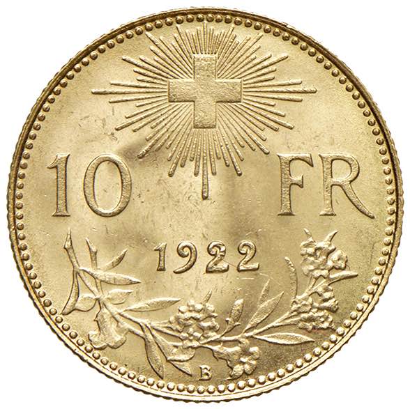 SVIZZERA Confederazione 10 Franchi ... 