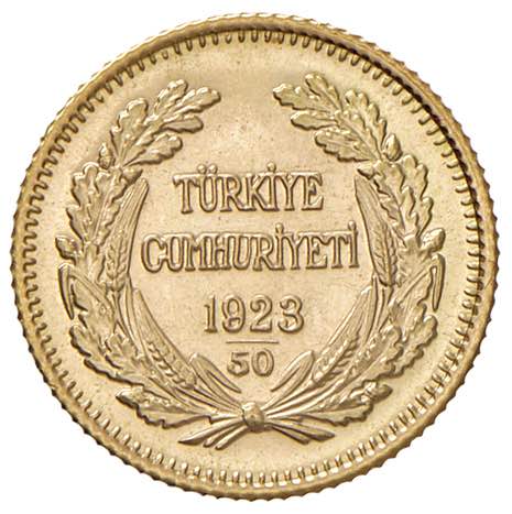 TURCHIA 25 Kurus 1923 (50) - KM ... 