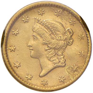 USA Dollaro 1853 - KM 73 AU Graffi ... 