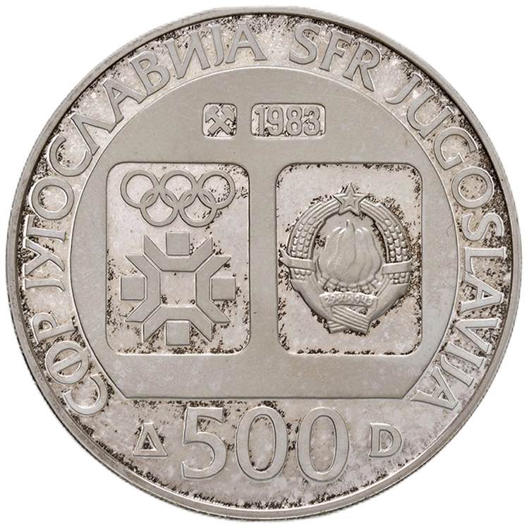 JUGOSLAVIA 500 Dinara 1983 - KM ... 