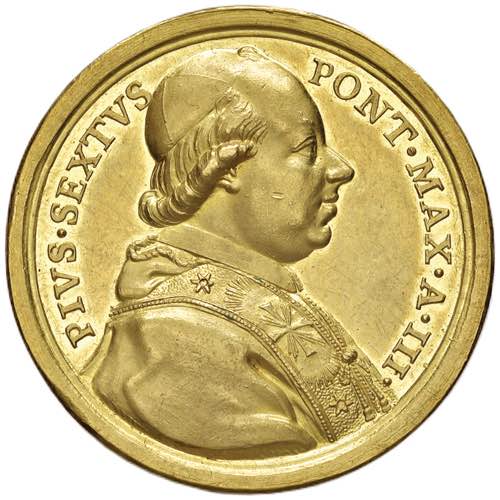Pio VI (1774-1799) Medaglia 1777 ... 