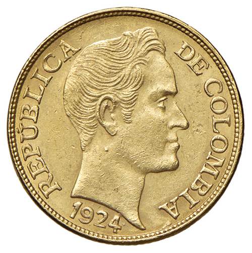 COLOMBIA 5 Pesos 1924 - Fr. 115 AU ... 