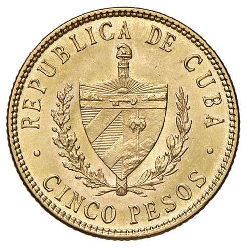 CUBA 5 Pesos 1916 - KM 19; Fr. 4 ... 