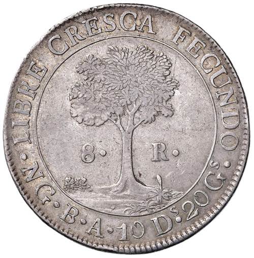 GUATEMALA 8 Reales 1837 - KM 4 AG ... 