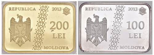 MOLDAVIA 200 Lei 2013 in oro 40 x ... 