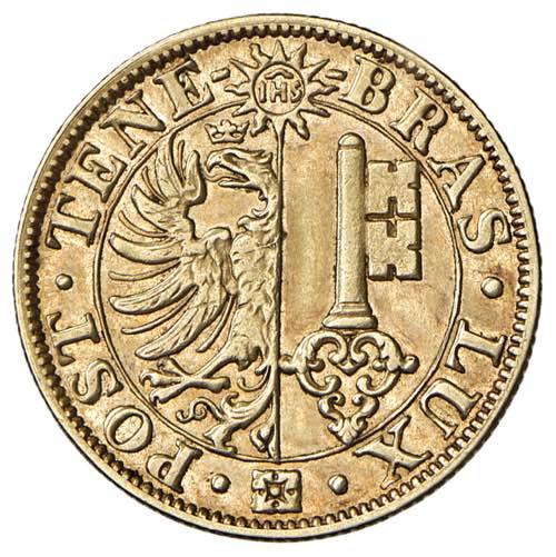 SVIZZERA Ginevra - 20 Franchi 1848 ... 