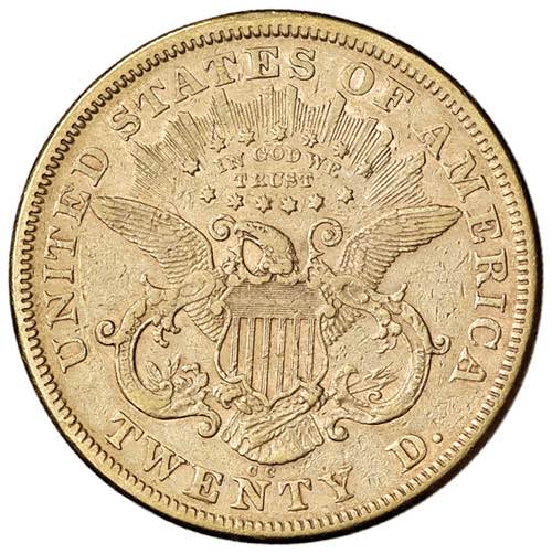 USA 20 Dollari 1874 CC - AU (g ... 