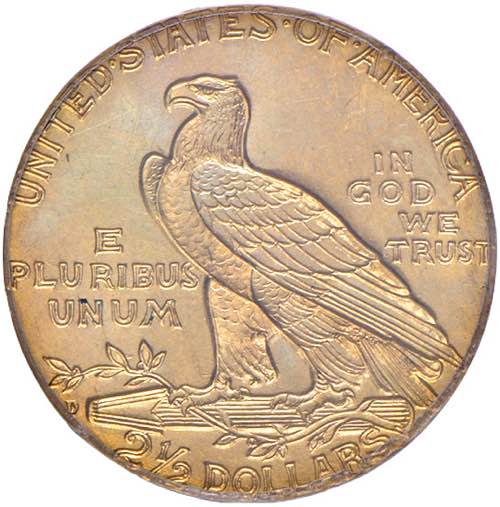 USA 2,50 Dollari 1925 D - AU RR In ... 