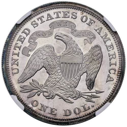 USA Dollaro 1866 - AG In slab NGC ... 