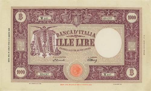 Banca d’Italia 1.000 Lire Grande ... 