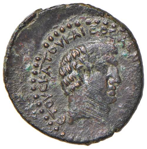 Antonio e Cleopatra (+ 30 a.C.) AE ... 
