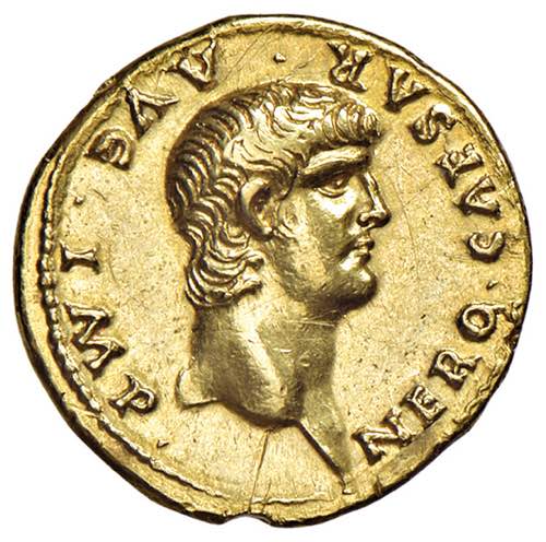 Nerone (54-68) Aureo - Testa a d. ... 