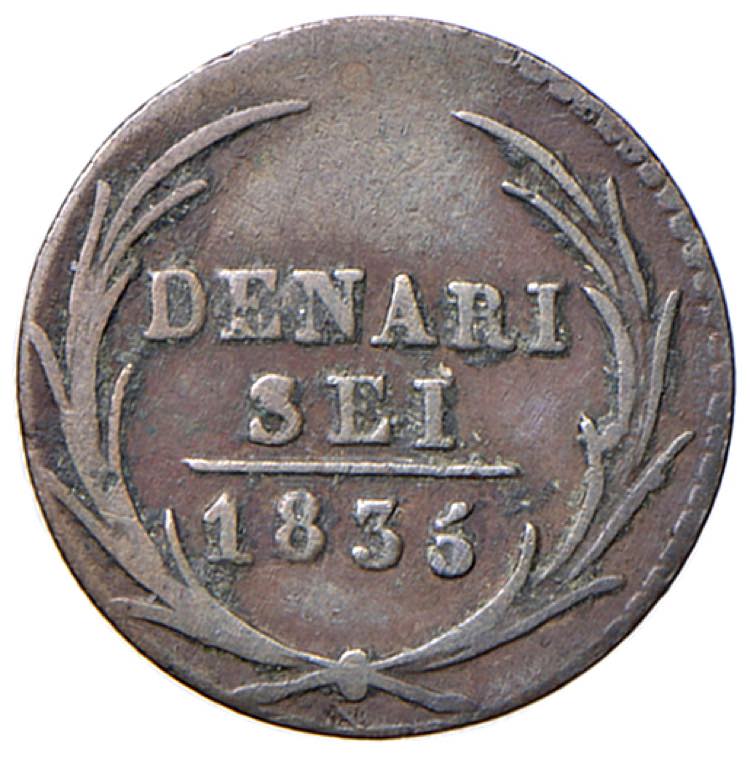 SVIZZERA Ticino 6 Denari 1835 - KM ... 