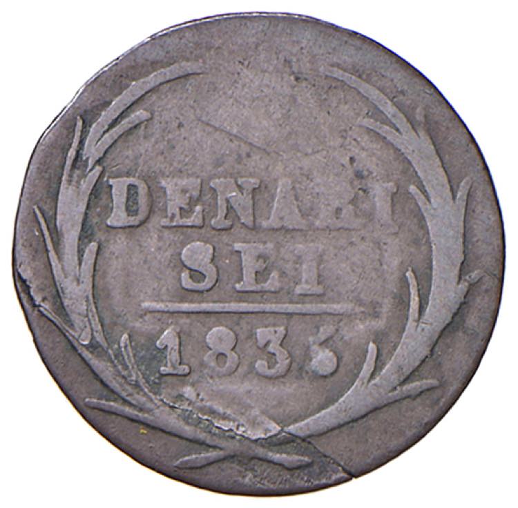 SVIZZERA Ticino 6 Denari 1835 - KM ... 